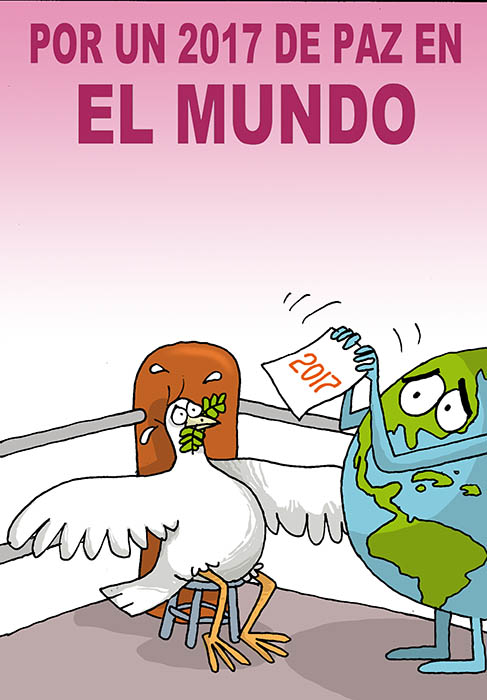 Paz para el mundo en un año nuevo Paz para el mundo en un año nuevo