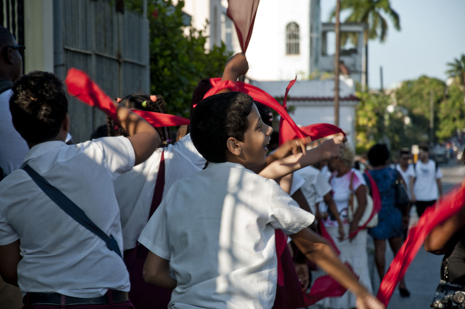 Las calles de La Habana se llenaron de pioneros que recibieron la Caravana de La Libertad. Las calles de La Habana se llenaron de pioneros que recibieron la Caravana de La Libertad.