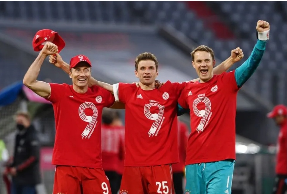 Lewandoski, Muller y Never Bayer Munich