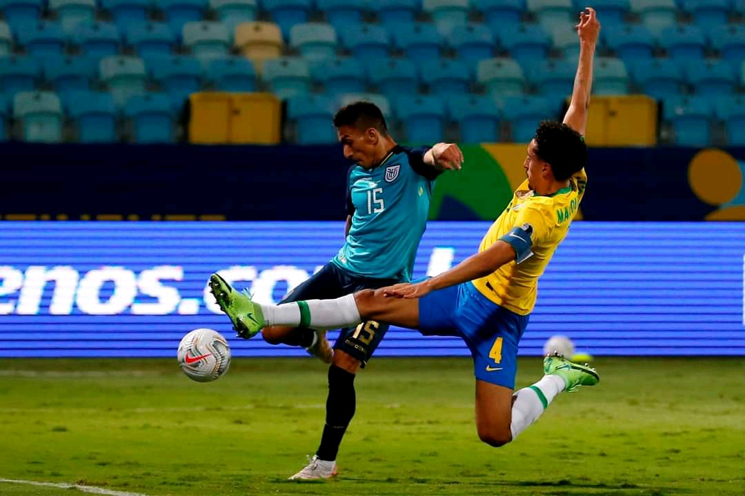 Gol de Ecuador frente a Brasil
