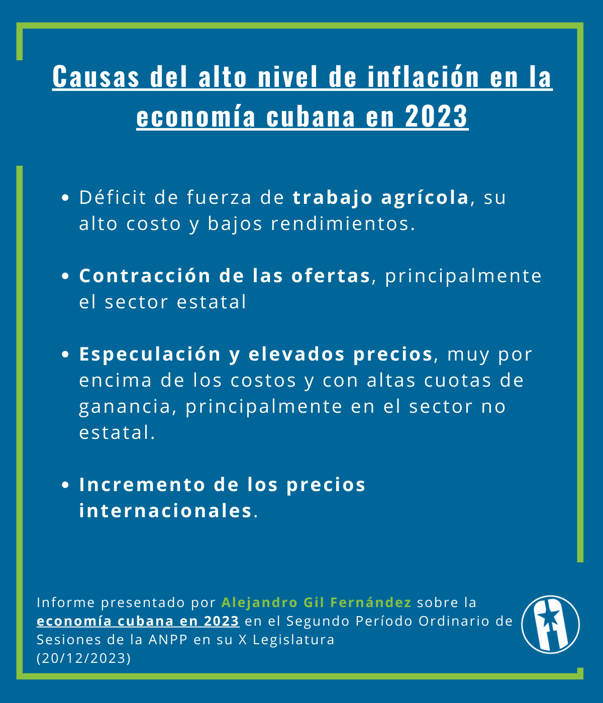Causas de la inflación en Cuba Causas de la inflación en Cuba