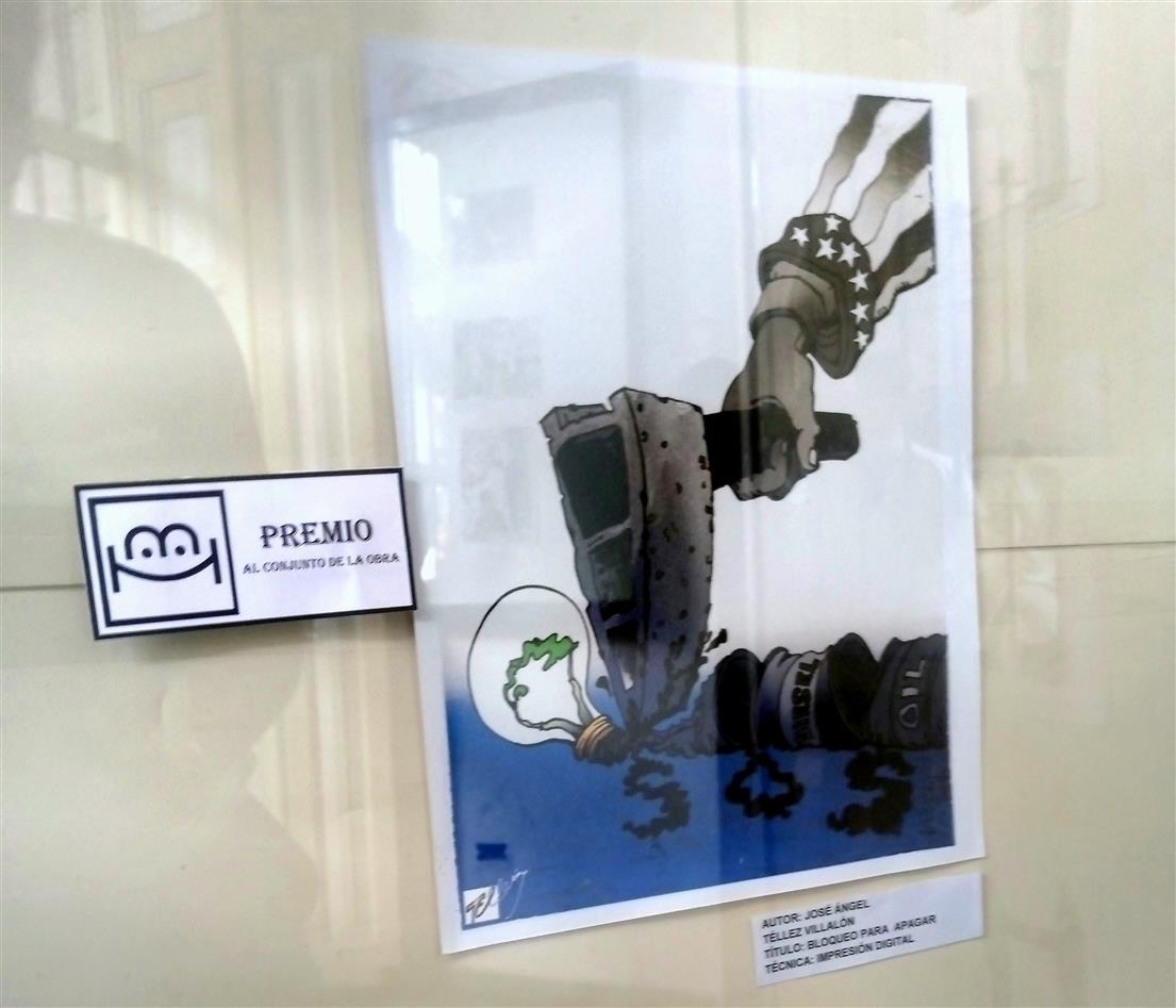 Obra "Bloqueo para Apagar " Premio en Satira Poliltica de Tellez Obra "Bloqueo para Apagar " Premio en Satira Poliltica de Tellez