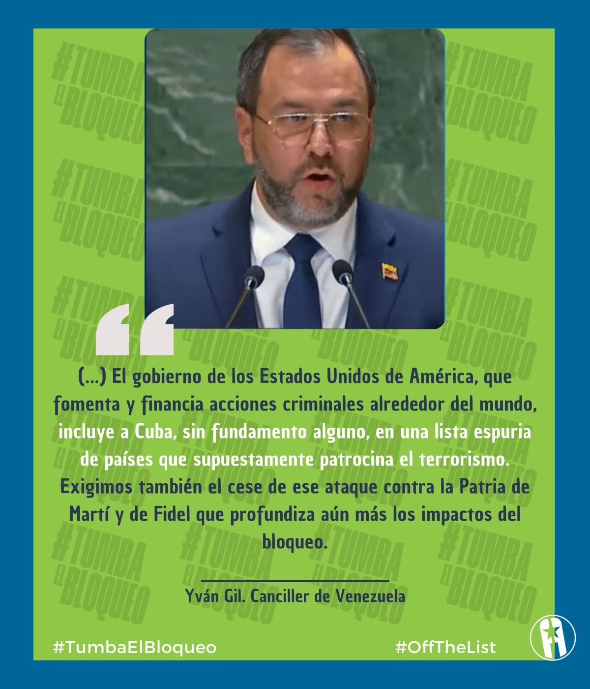 Apoyo a Cuba en la AGNU79 Apoyo a Cuba en la AGNU79