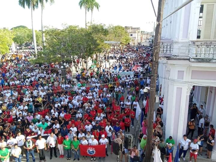 Santiago de Cuba marcha por Palestina Santiago de Cuba marcha por Palestina