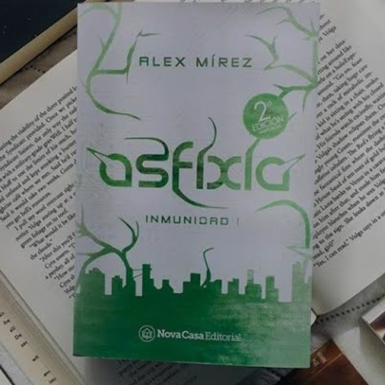 Portada del libro "Asfixia", escrito por Alex Mirez,