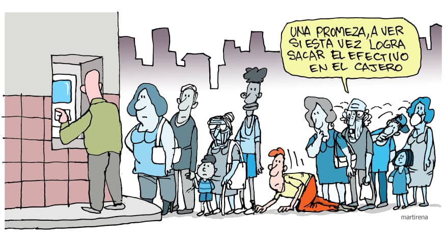 La cola del banco