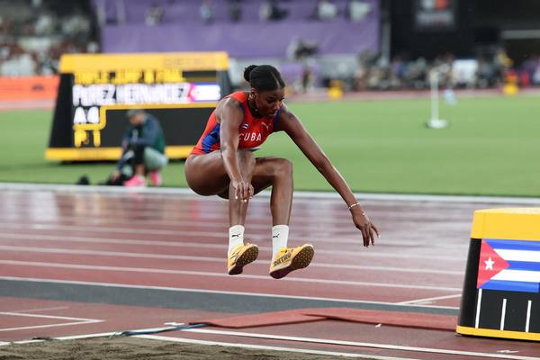 Leyanis Pérez fue la reina del mundial del triple 	