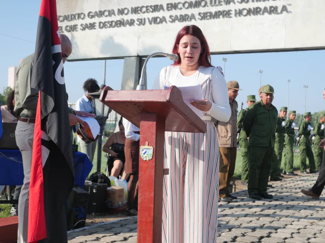 Juventud cubana rinde tributo a Calixto García en Seminario Nacional. Fotos: Reynaldo Zaldívar / Cubahora 