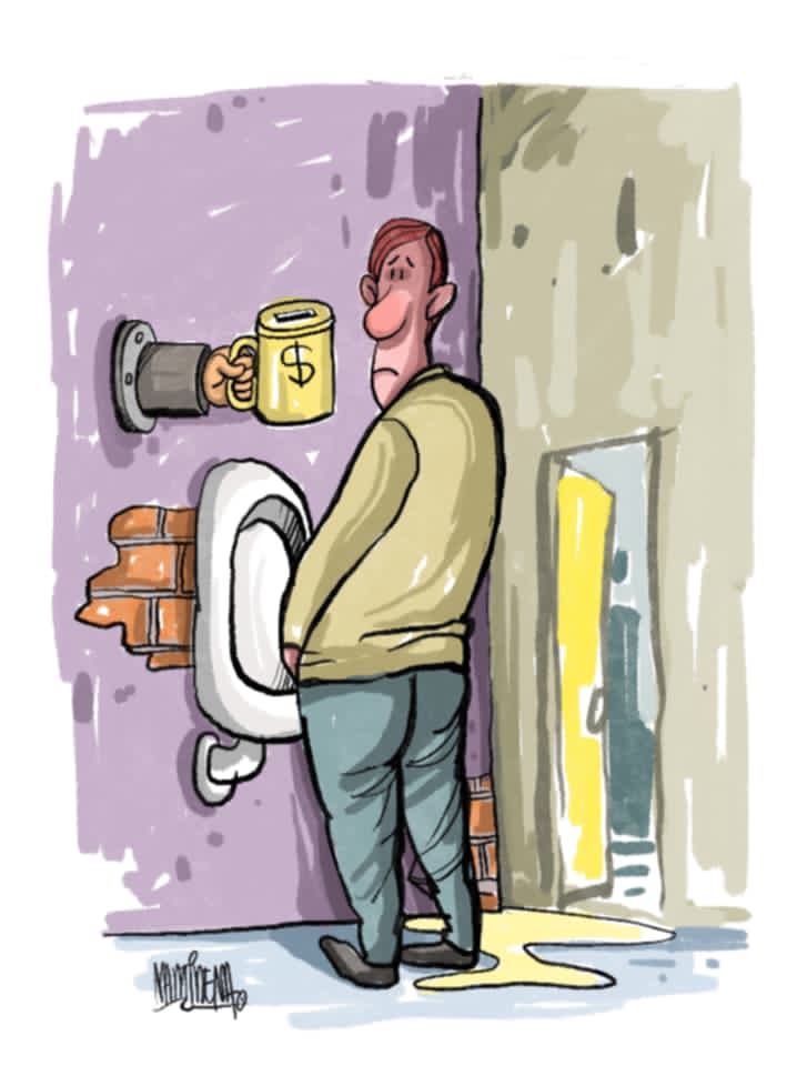 Baños: públicos, siguen iguales, pero no gratis